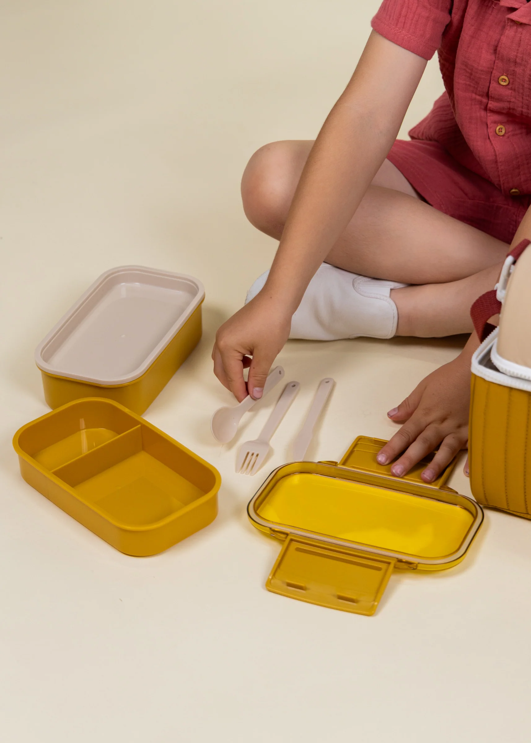 Coco Village Leak Proof Stackable Lunch Container - Golden Hour - Image 4