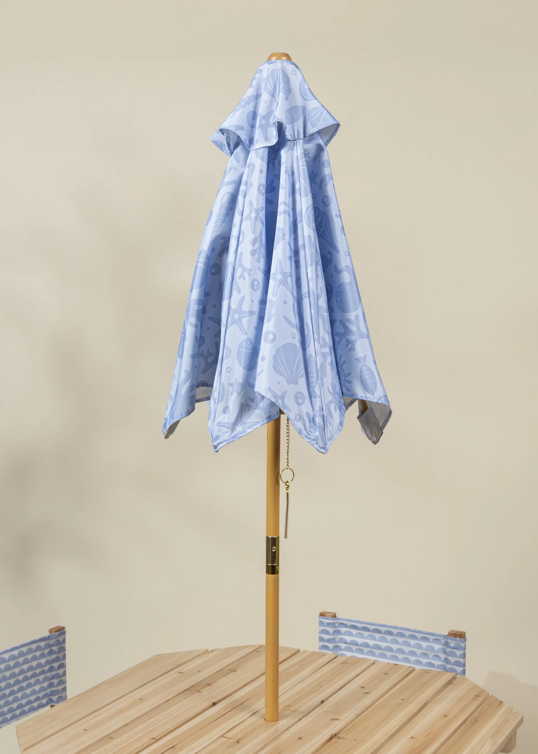 Coco Village Kids’ Patio Set 4 Chairs and Parasol–Under the Sea - Image 8