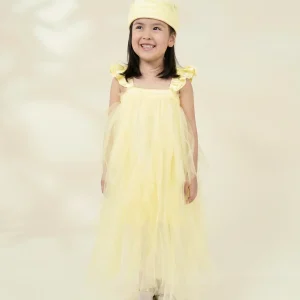Coco Village Gelato Ruffle Princess Dress with Crown Play - 3-4Y
