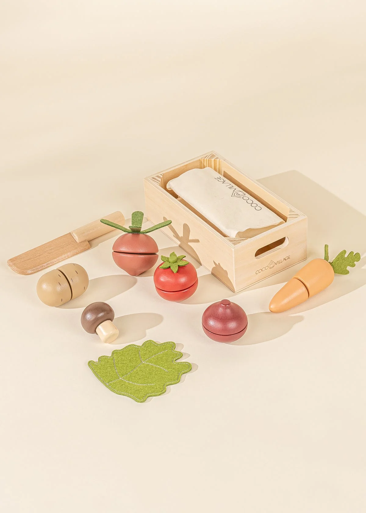 Coco Village Wooden Vegetables Playset - Image 3