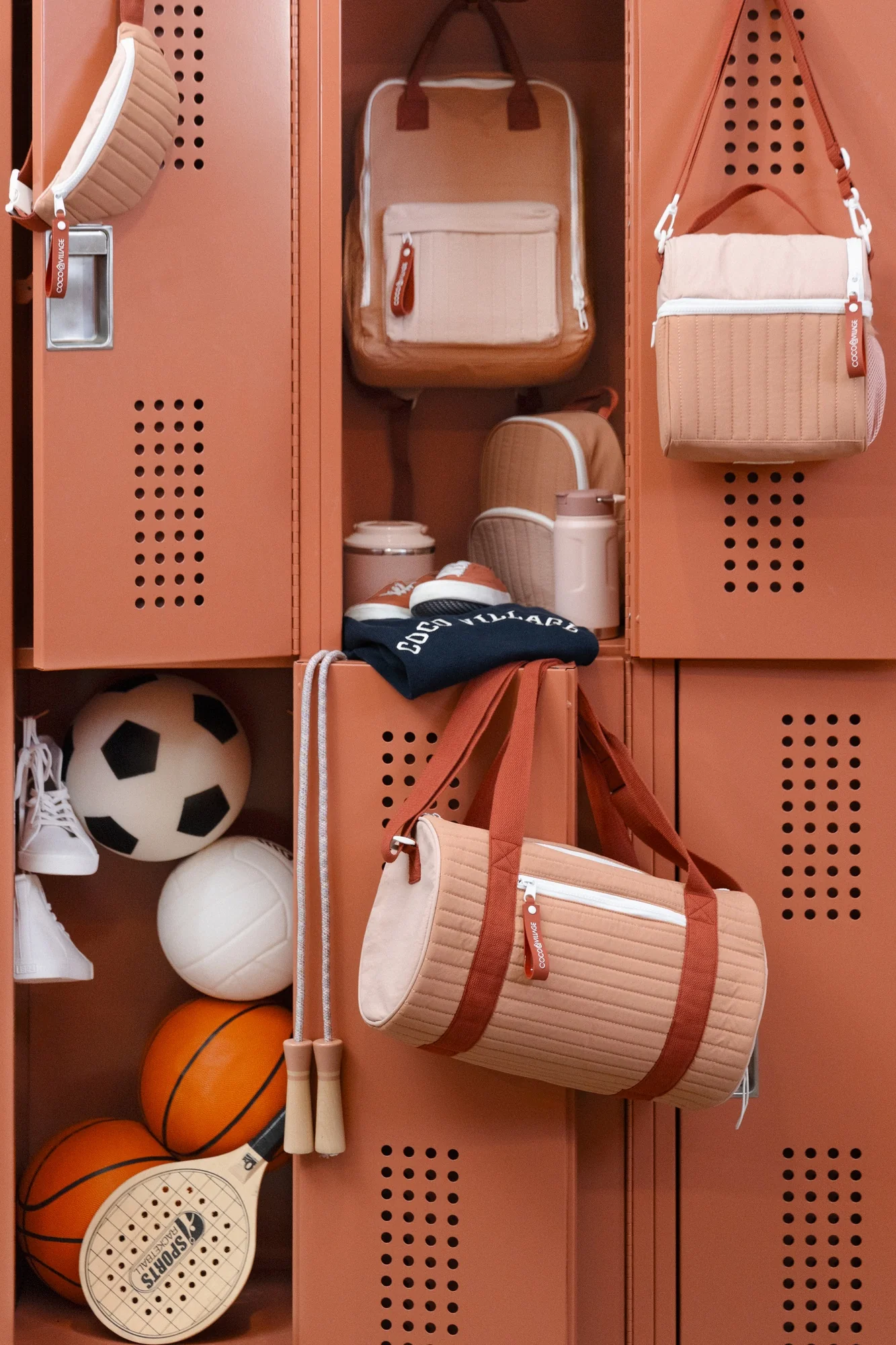 Coco Village Washable Nylon Gym Bag - Blushfield - Image 4