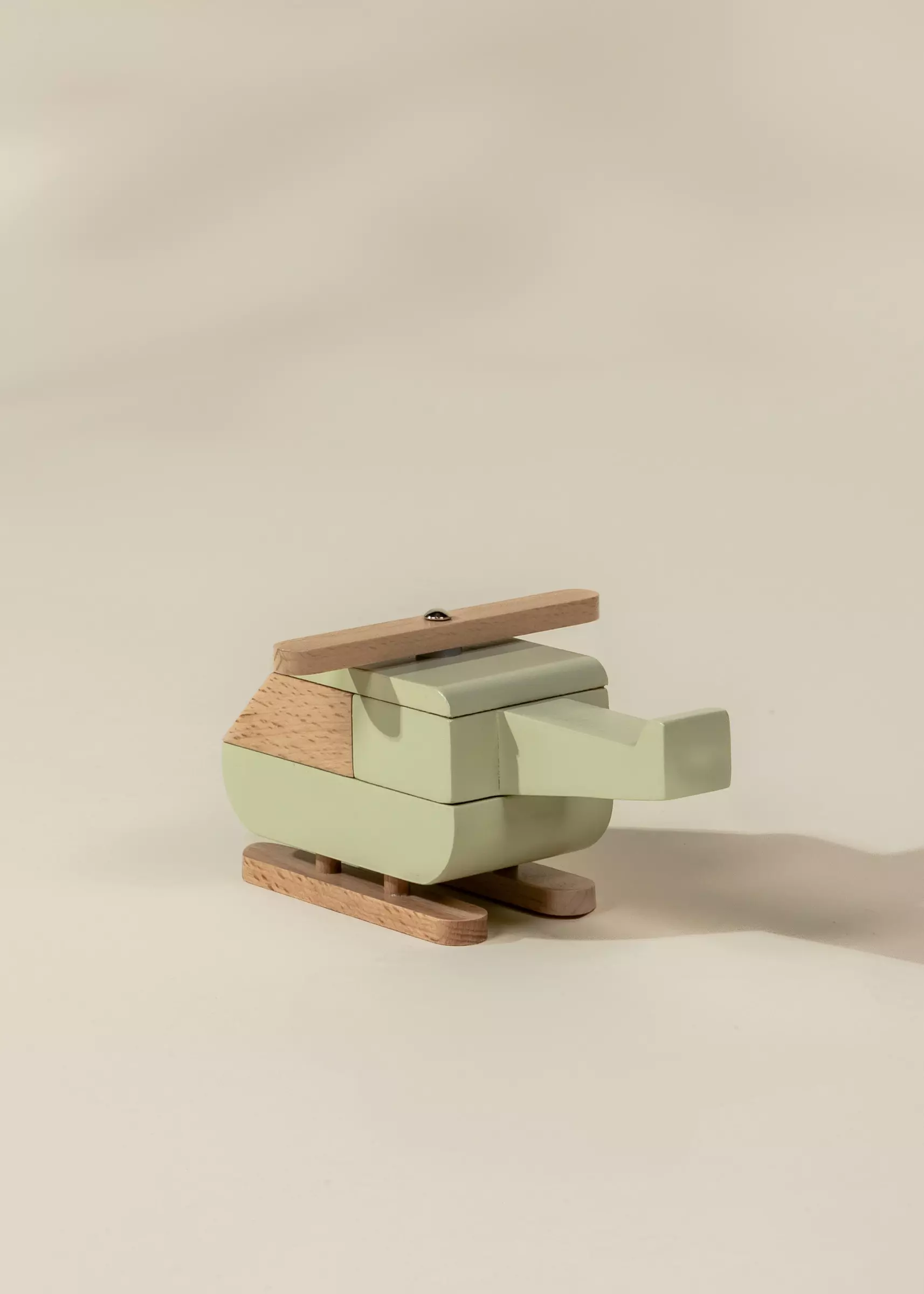 Coco Village Wooden Vehicle - Helicopter - Image 4